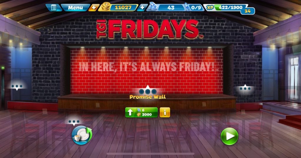 TGI Fridays restaurant decor.