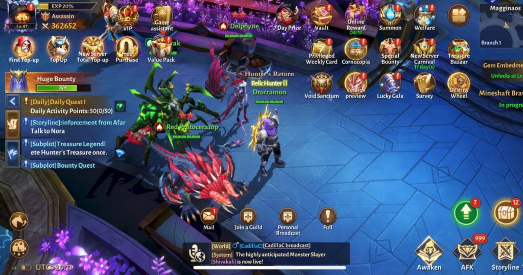 Dungeon Hunter 6 UI.