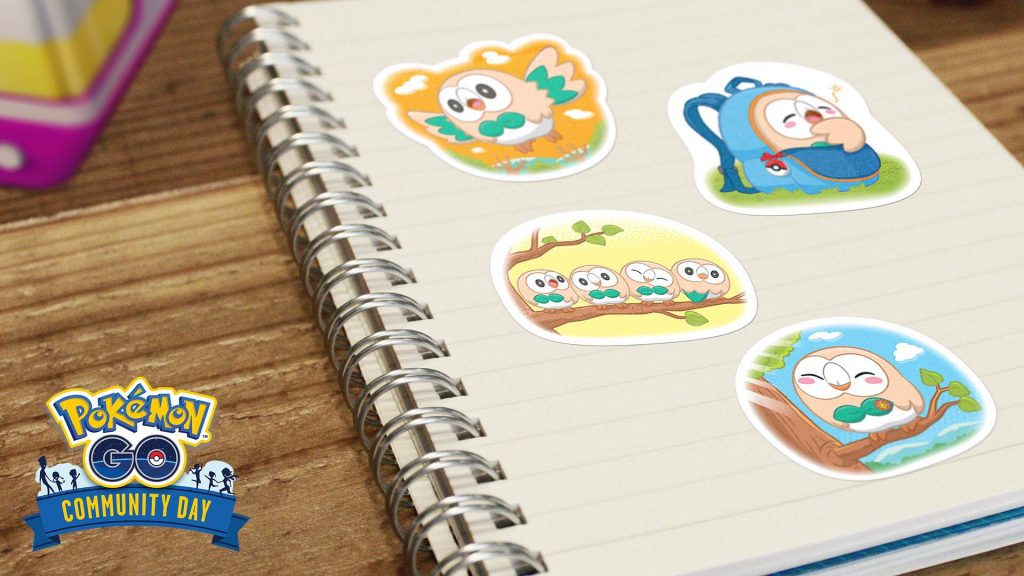 Rowlet stickers.