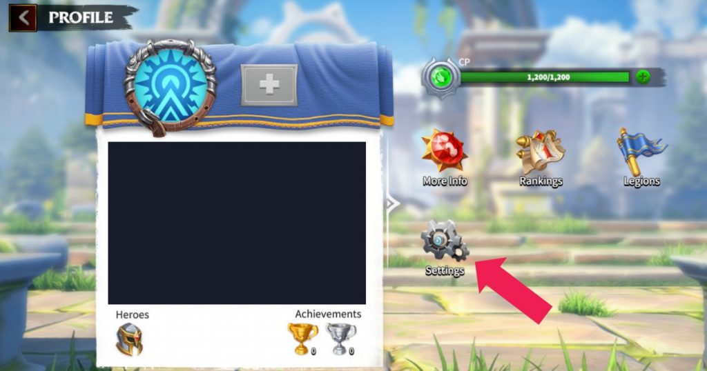 Step 2 of the visual representation of how to redeem gift codes.