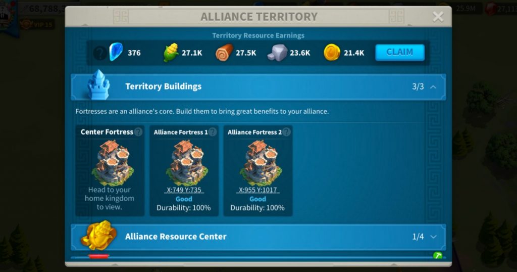 Alliance crystal territory earnings.