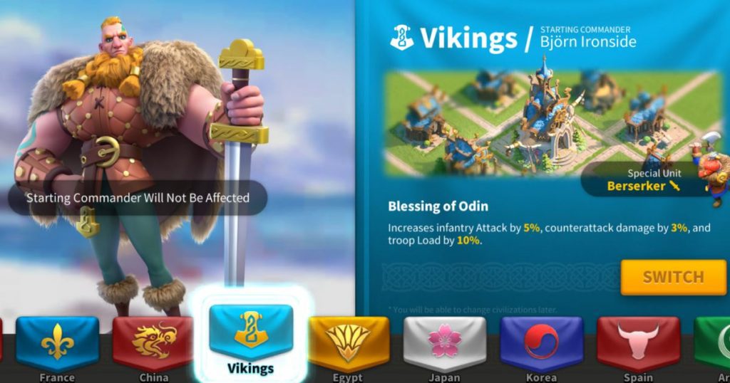 How to Change Civilizations In Rise of Kingdoms