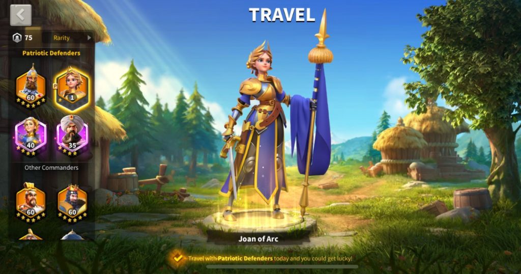 Travelling with Commanders.