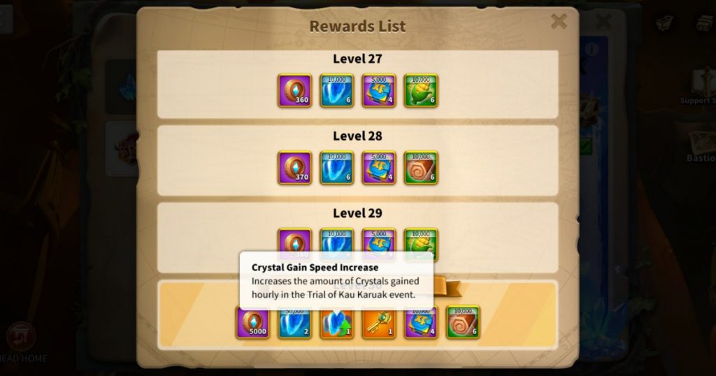 Trial of the Karuak rewards.