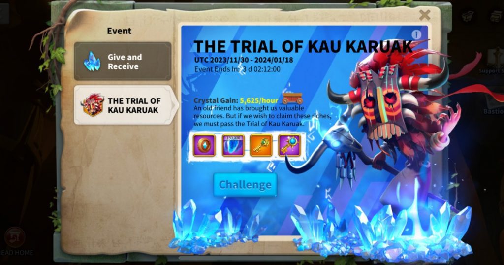 The Trial of Kau Karuak in Rise of Kingdoms.