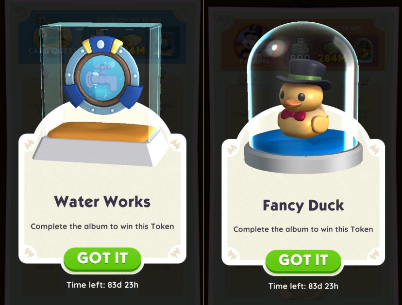 Water works and fancy duck rewards.