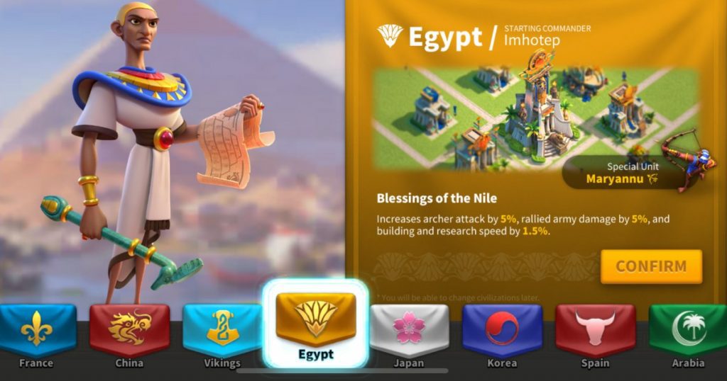 Egypt civilization Rise of Kigndoms.
