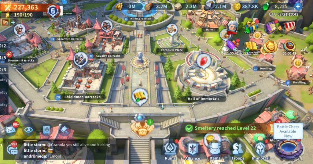 Infinity Kingdom game overview.