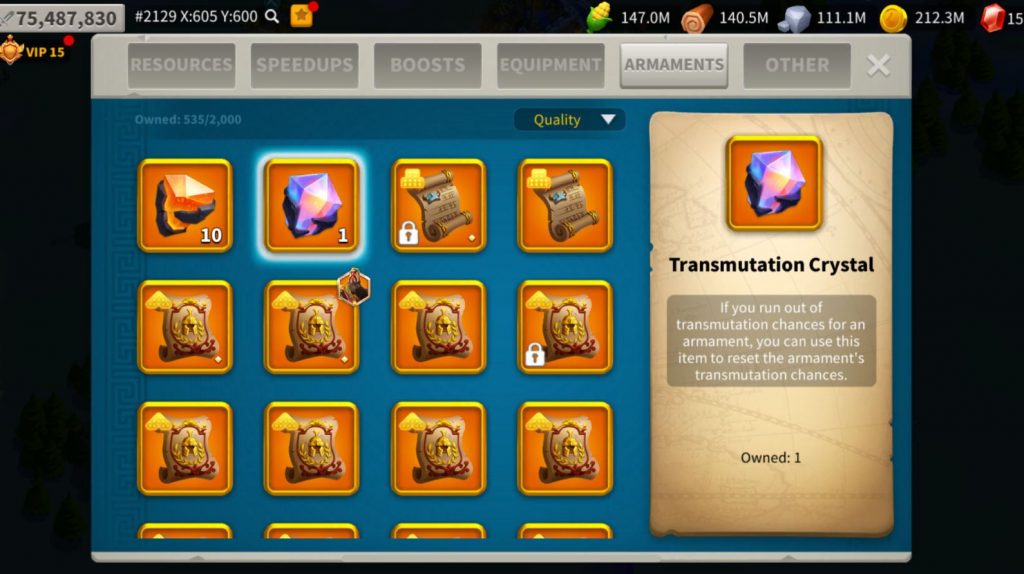 Transmutation crystals overview.