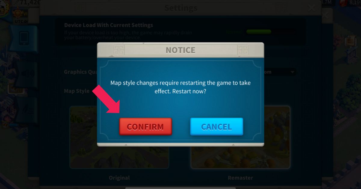 Restarting game for changes to take effect.