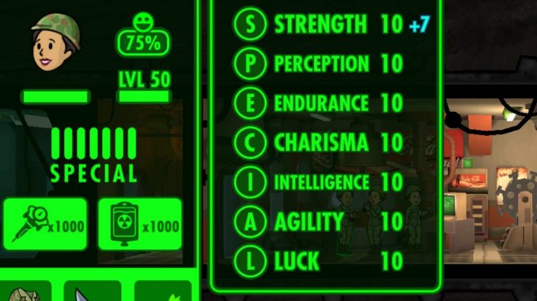 Fallout Stats Menu How to Raise SPECIAL Stats to Over 10 in Fallout Shelter